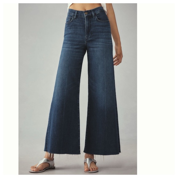 NWT Anthropologie FRAME Le Palazzo High-Rise Crop Jeans, 23 - Picture 1 of 12